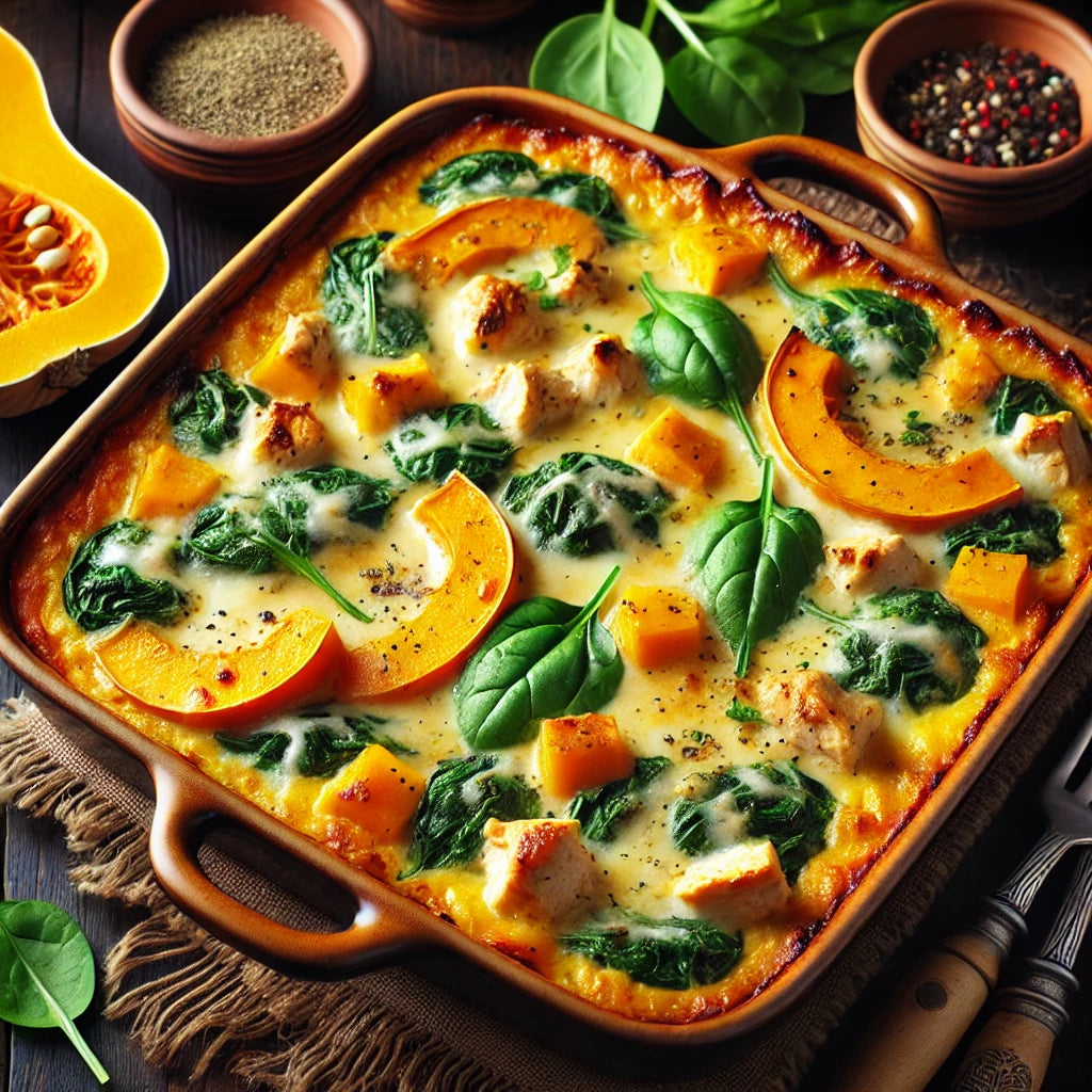 Kürbis - Spinat - Auflauf 🎃