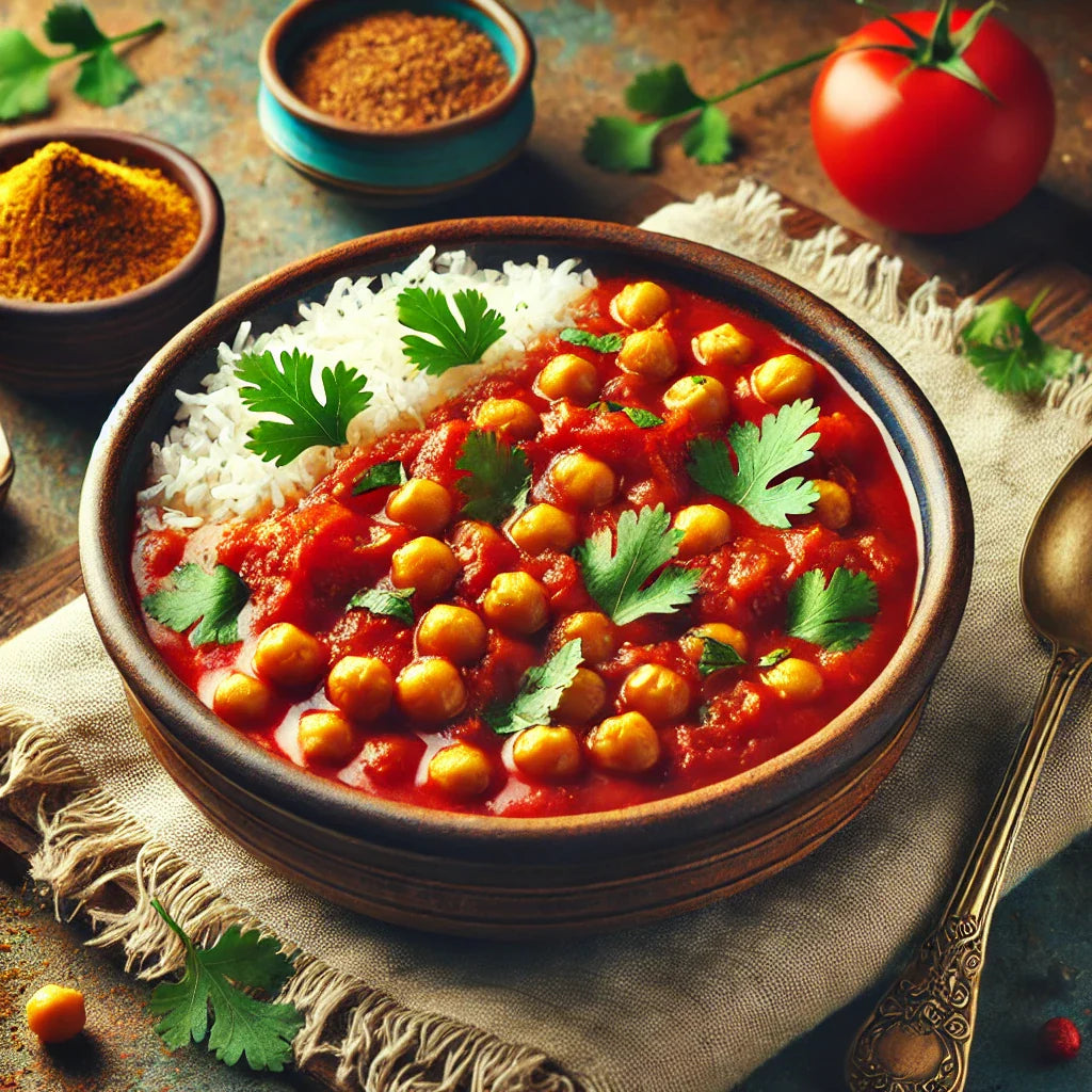 Schnelles Kichererbsen-Tomaten-Curry 🍅
