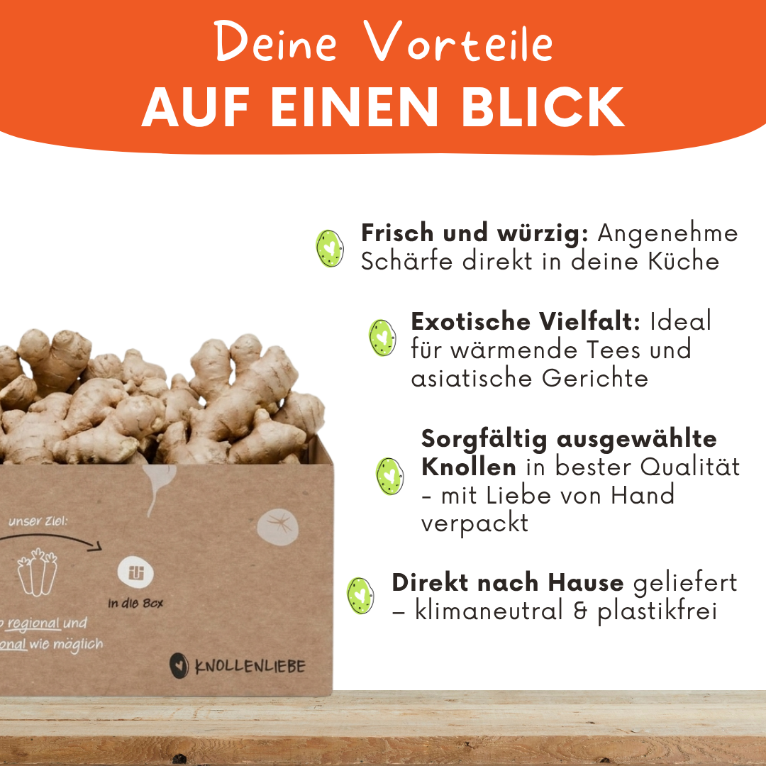 Frischer Ingwer – aromatisch, würzig & vielseitig