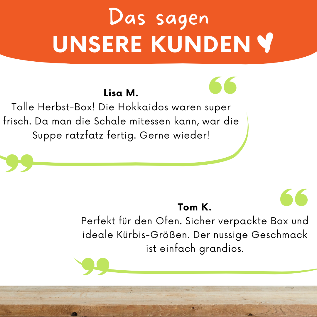 Hokkaido & Butternut Kürbis – frischen Kürbis online kaufen