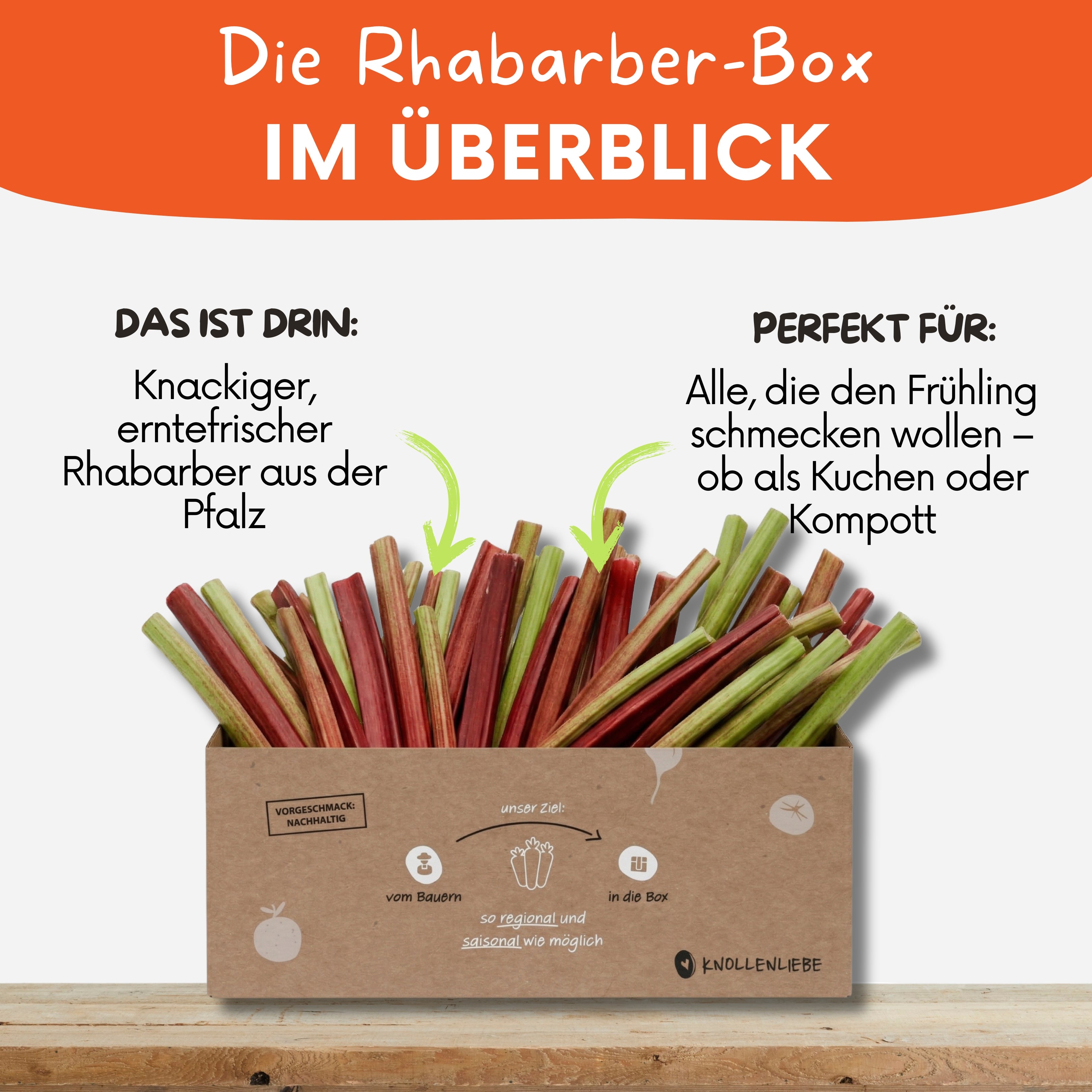Rhabarber-Box – Frischer Pfälzer Rhabarber