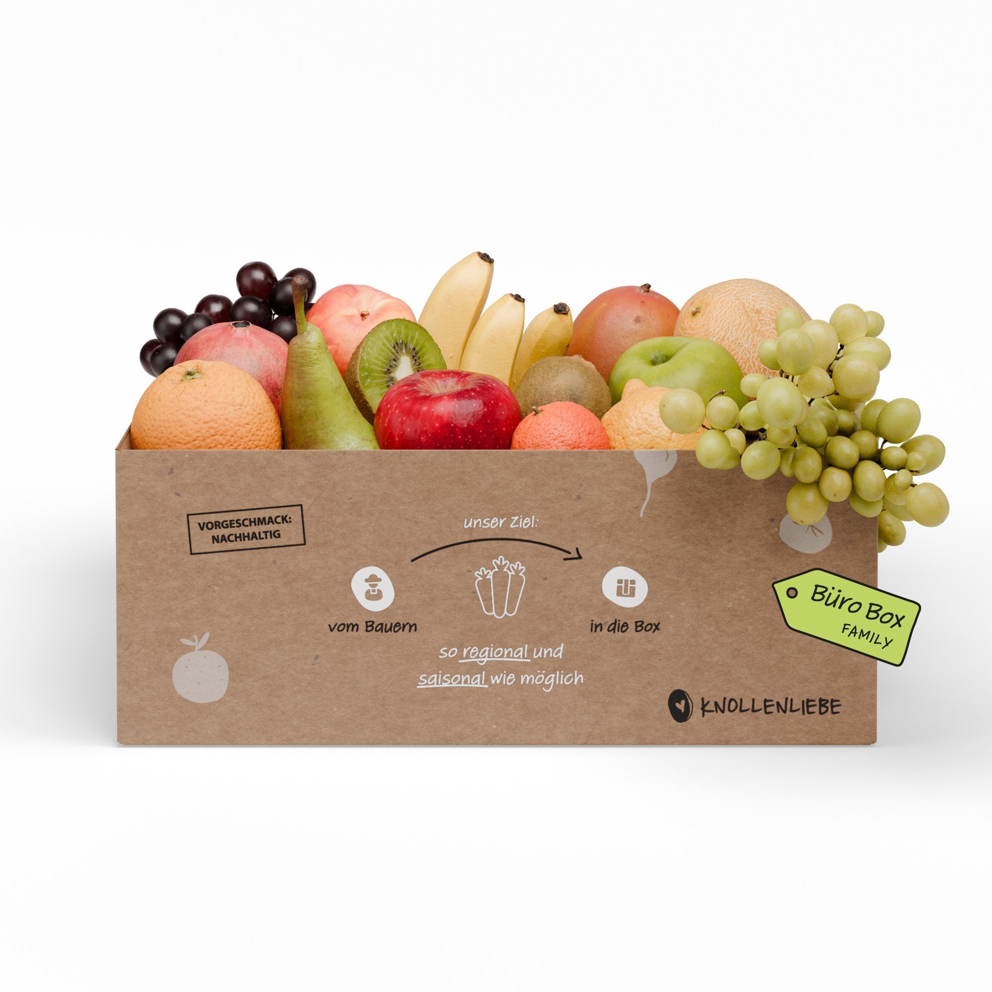 Knollenliebe Büro-Box Family – große Obst- und Gemüseauswahl für Teams und Bürogemeinschaften