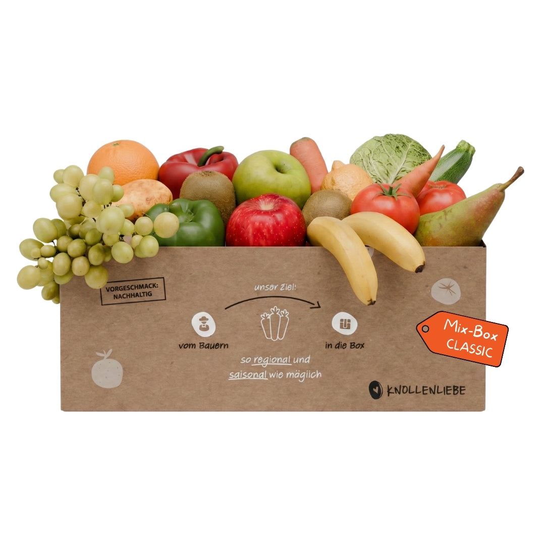 Knollenliebe Mix Classic Box – frisches Obst und Gemüse in einer ausgewogenen Wochenbox