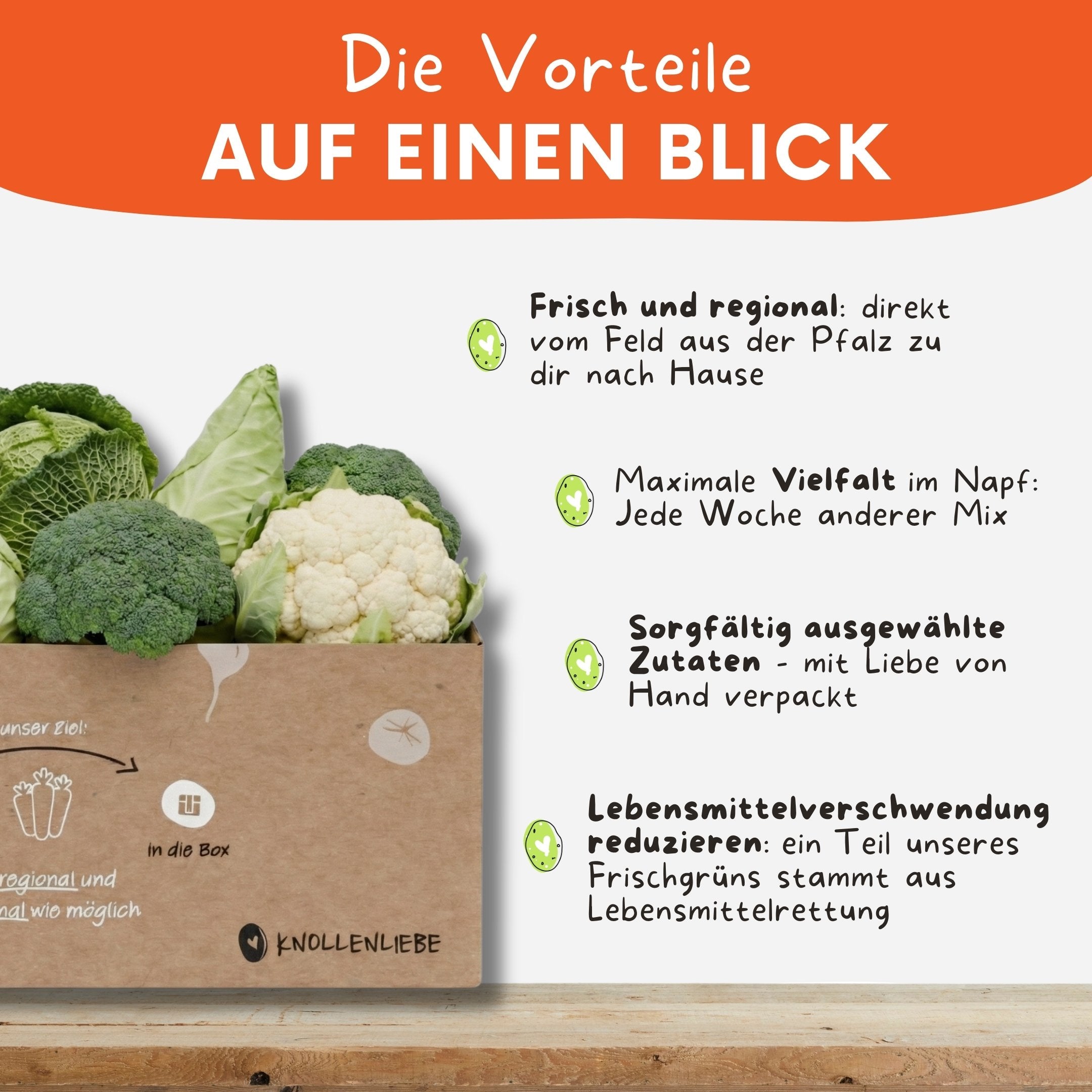 Vorteile von der gemischten Kohl-Box von Knollenliebe