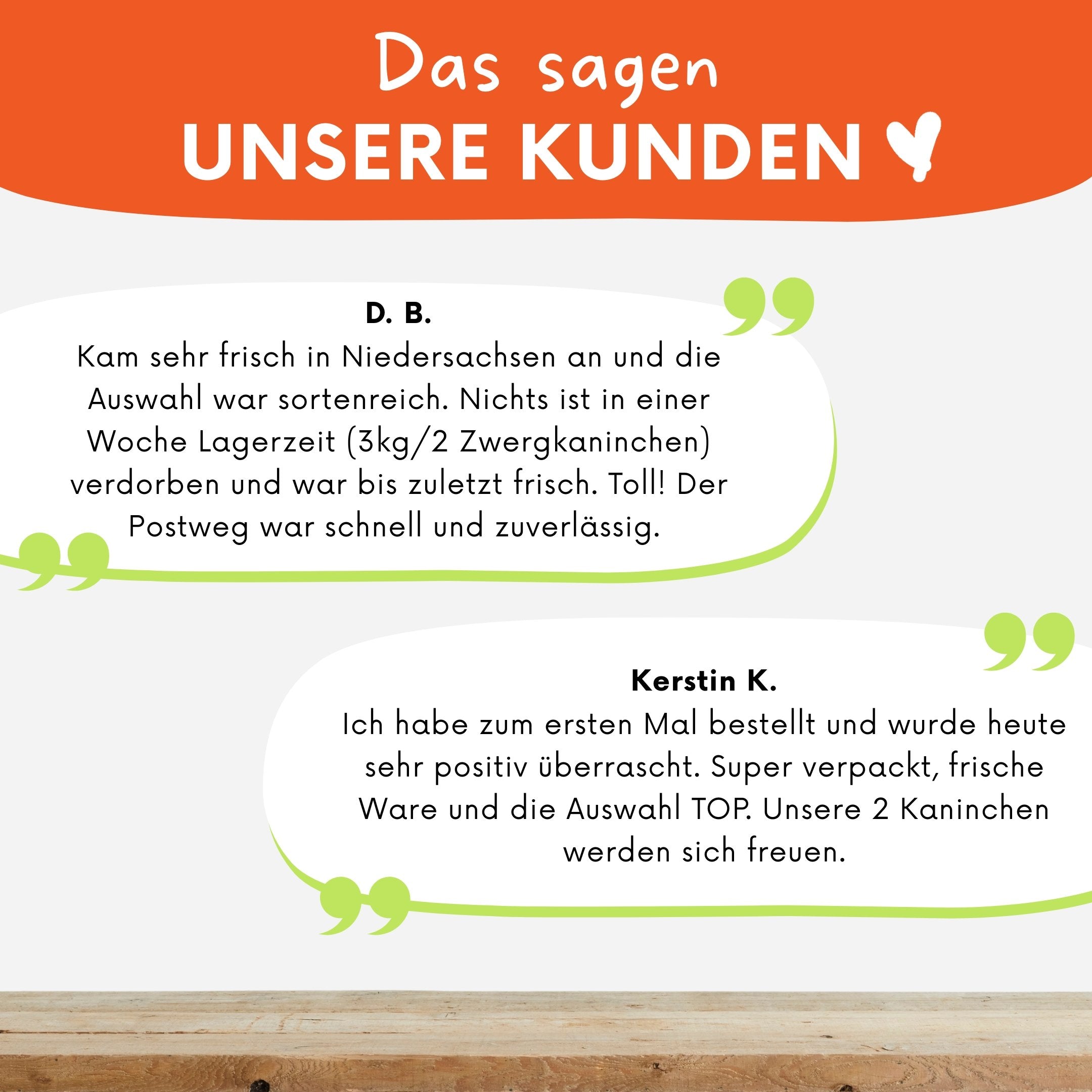 Kundenstimmen zur Kleintierbox von Knollenliebe