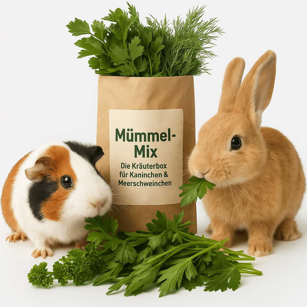 Frische Gemüsemischung für Nager – nachhaltig verpackt in der Knollenliebe Box