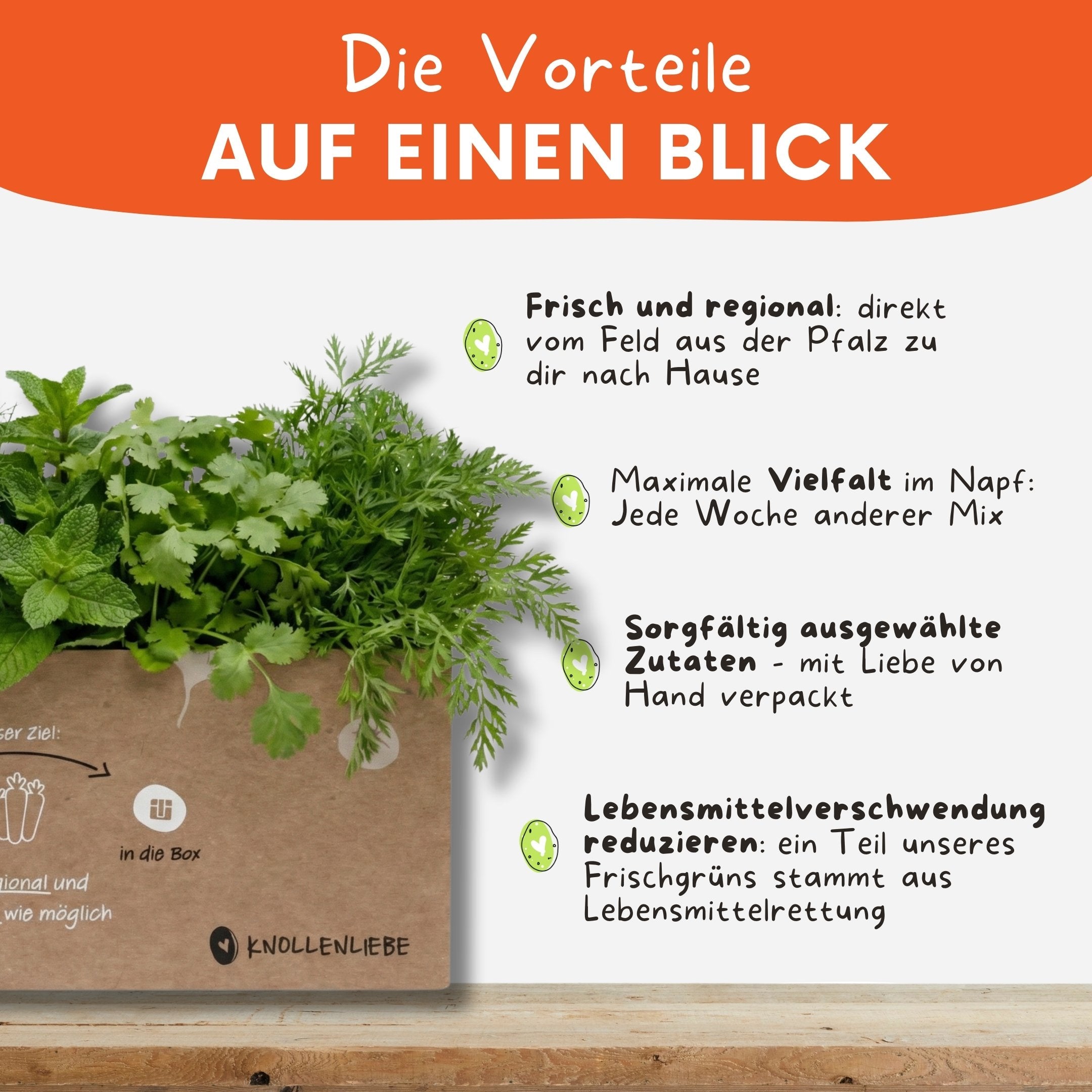 Vorteile von der tollen Kräuterbox von Knollenliebe