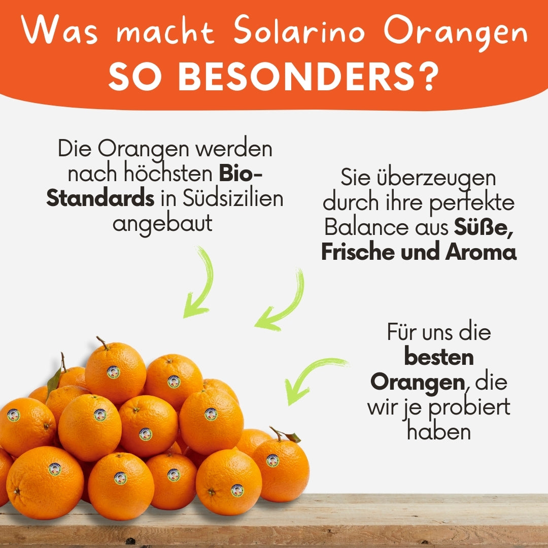 Solarino Orangenbox – Bio-Orangen aus Südsizilien