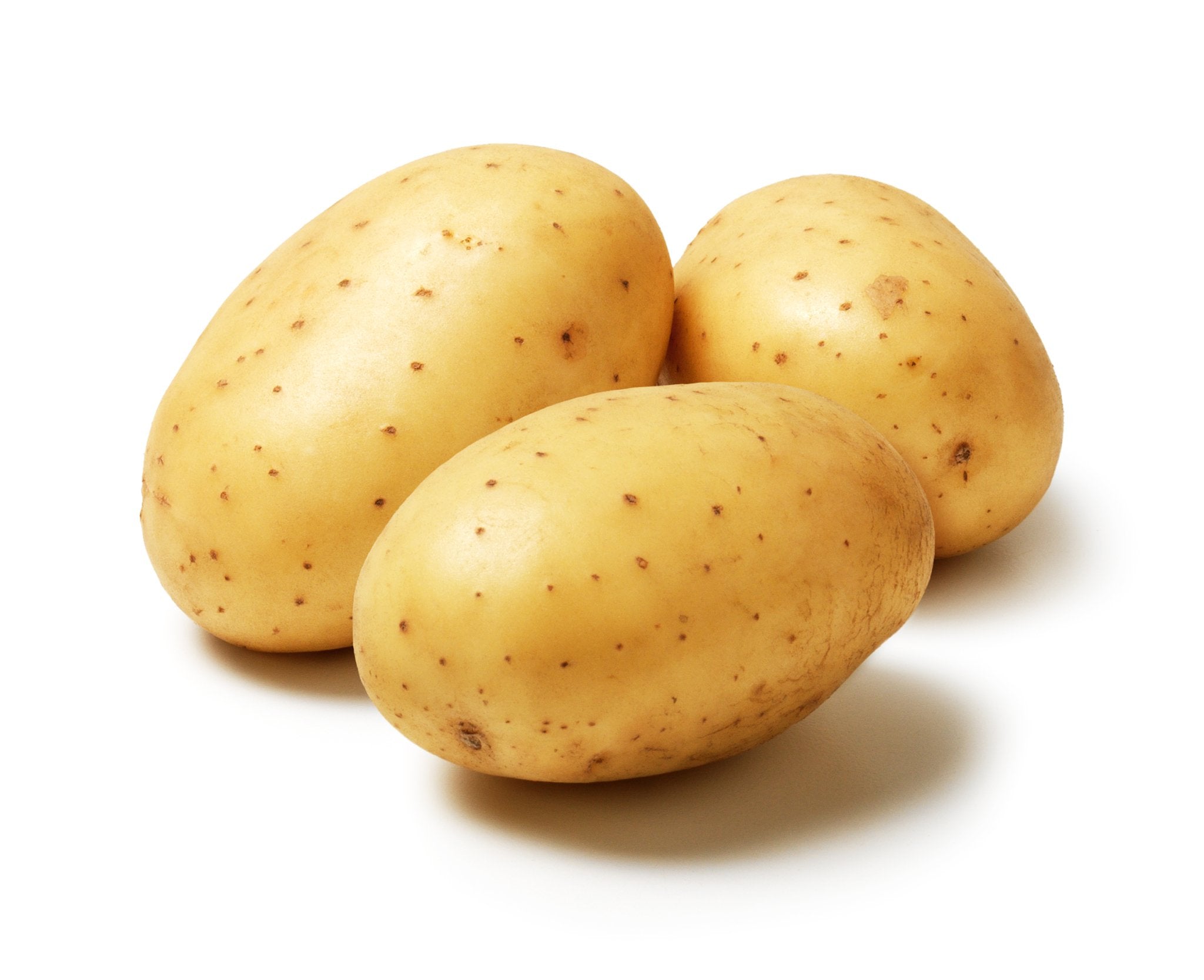 Saubere leckere gelbe Kartoffeln in Bio-Qualität