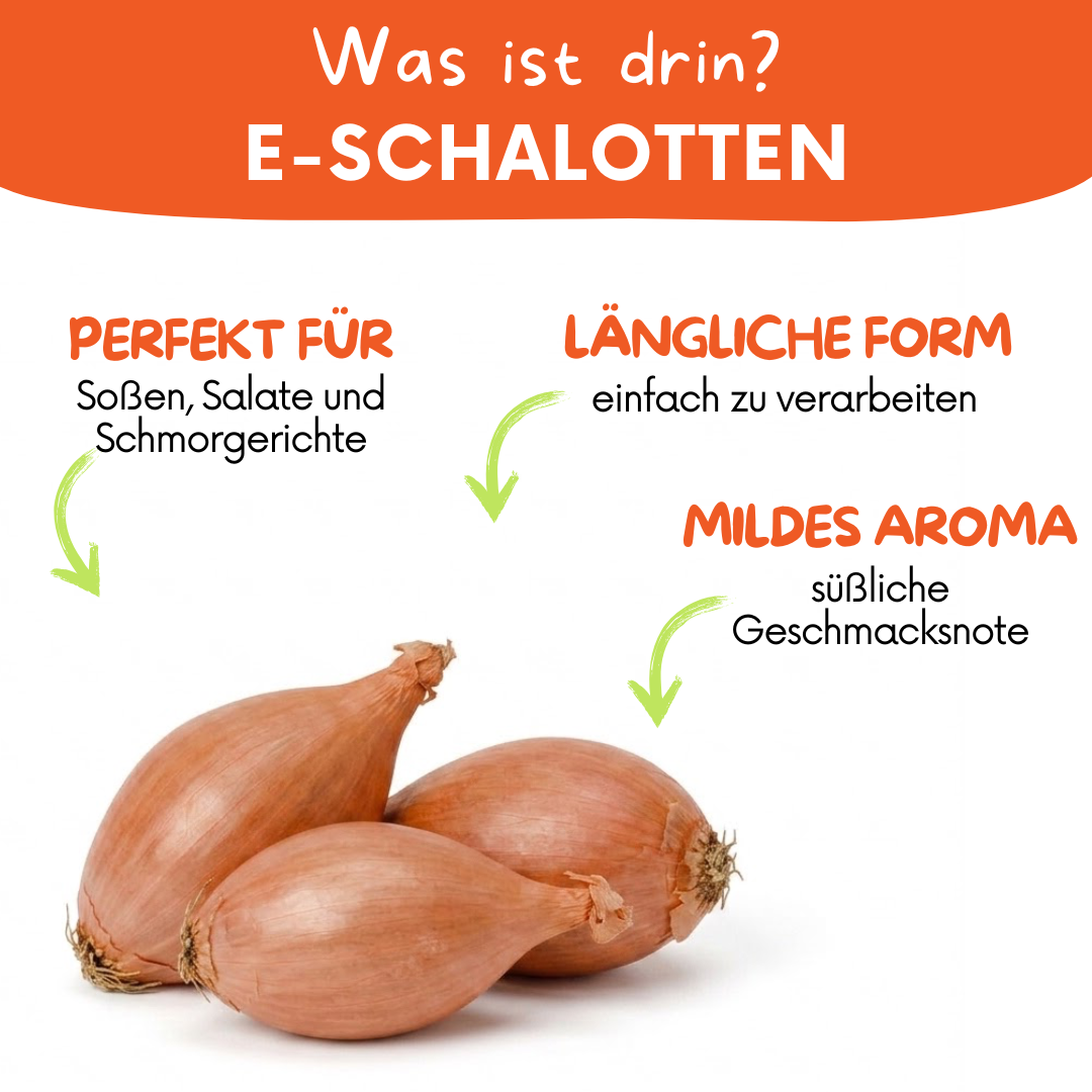 E-Schalotten – mild, aromatisch & vielseitig