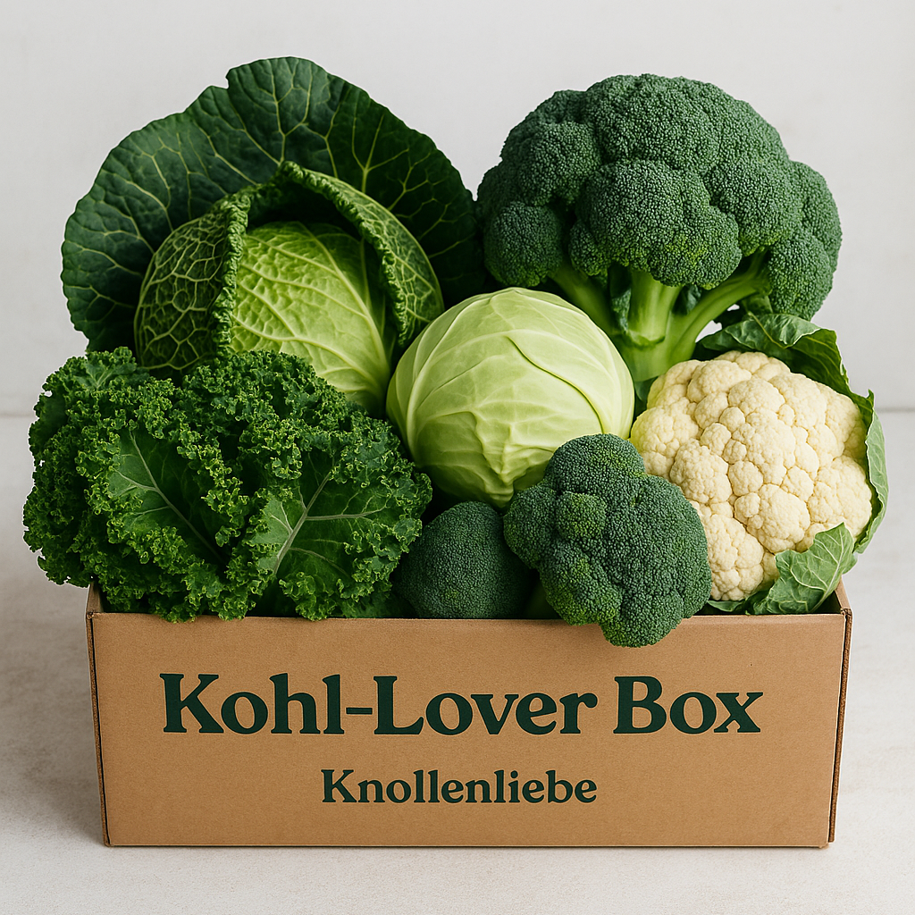 Kleintier-Box mit verschiedenen Kohlarten