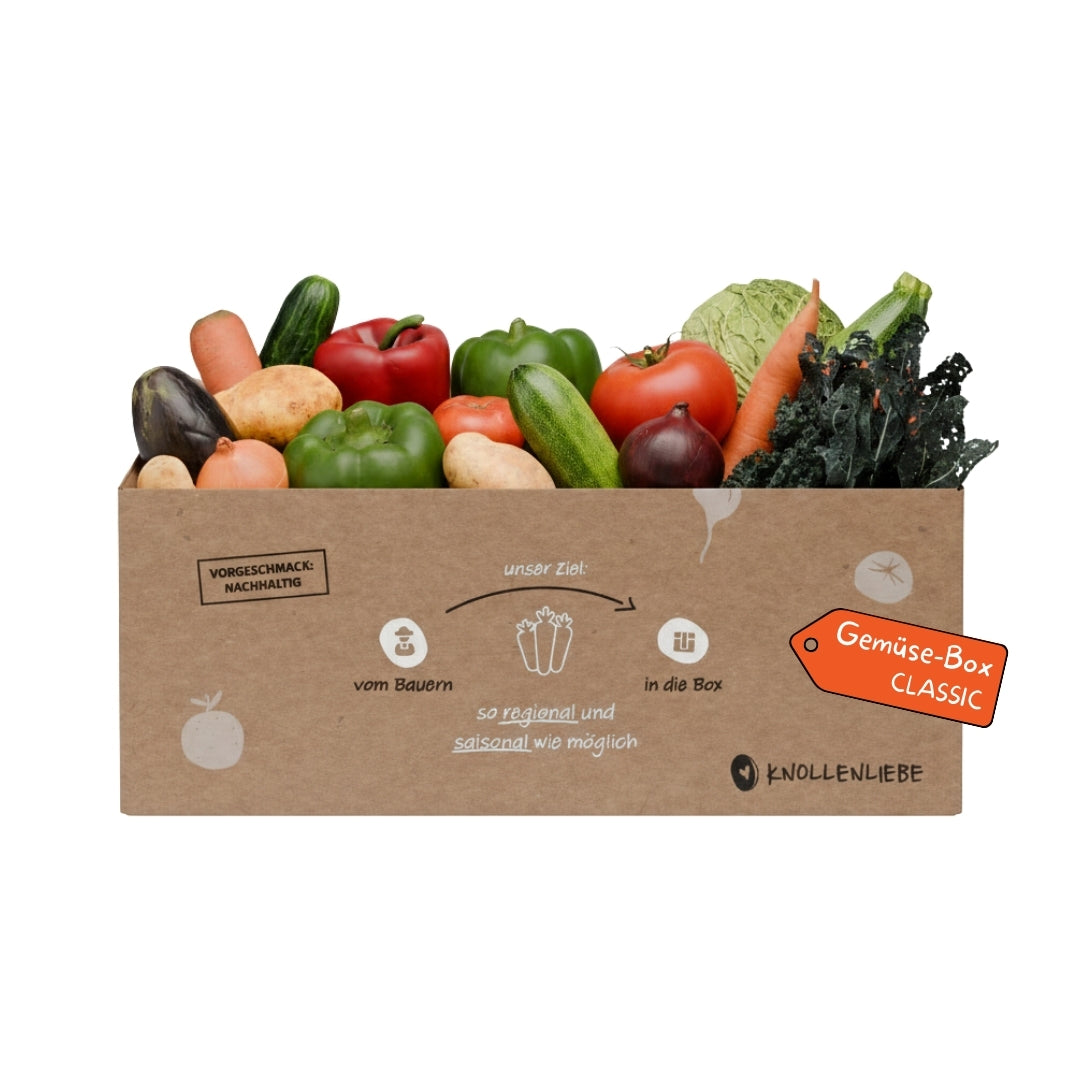 Knollenliebe Gemüse Classic Box – frische Auswahl an regionalem Kochgemüse