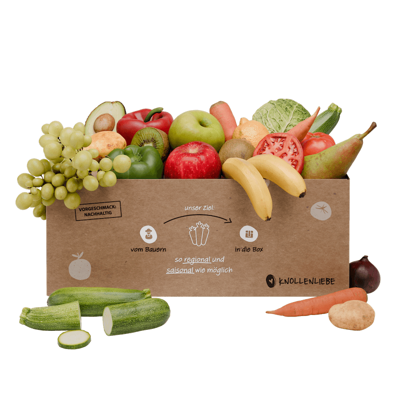 Frische Obst- und Gemüsebox von Knollenliebe – saisonal, regional & liebevoll verpackt