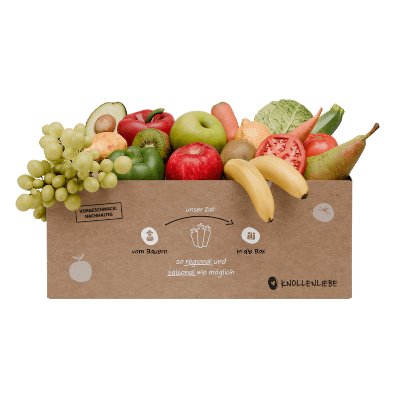 Gemischte Mix-Box mit frischem Obst und Gemüse online bestellen bei Knollenliebe