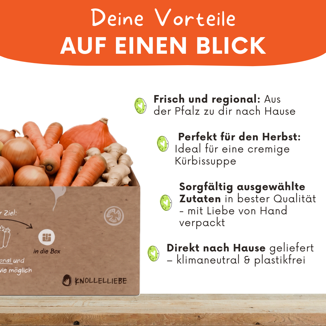 Kürbissuppen-Box – Frische Zutaten für deine Kürbissuppe