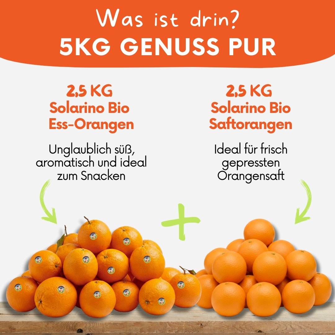 Solarino Orangenbox – Bio-Orangen aus Südsizilien