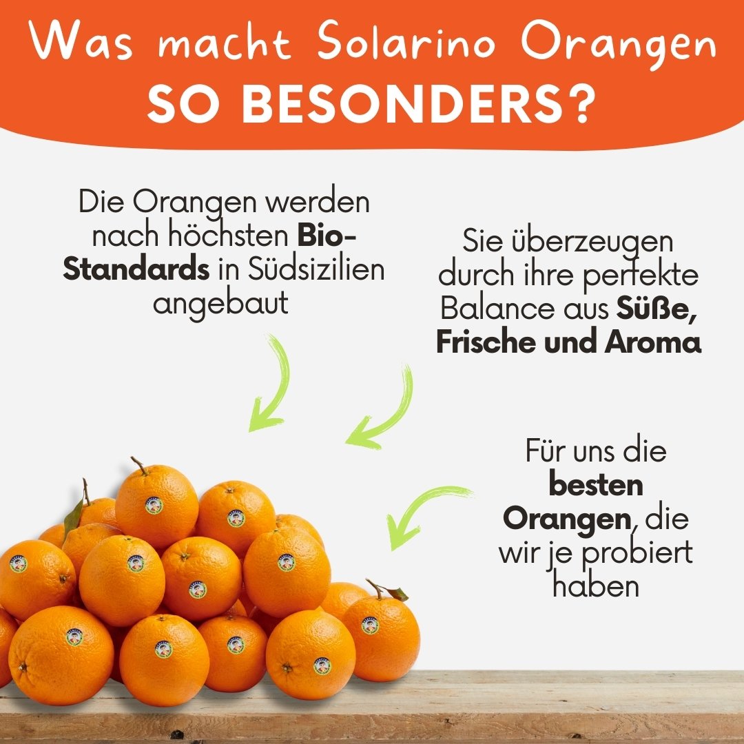 Solarino Orangenbox – Bio-Orangen aus Südsizilien