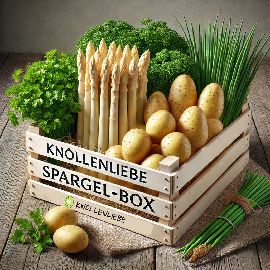 Spargelbox mit frischem Pfälzer Spargel, Annabelle-Kartoffeln und Rhabarber online bestellen